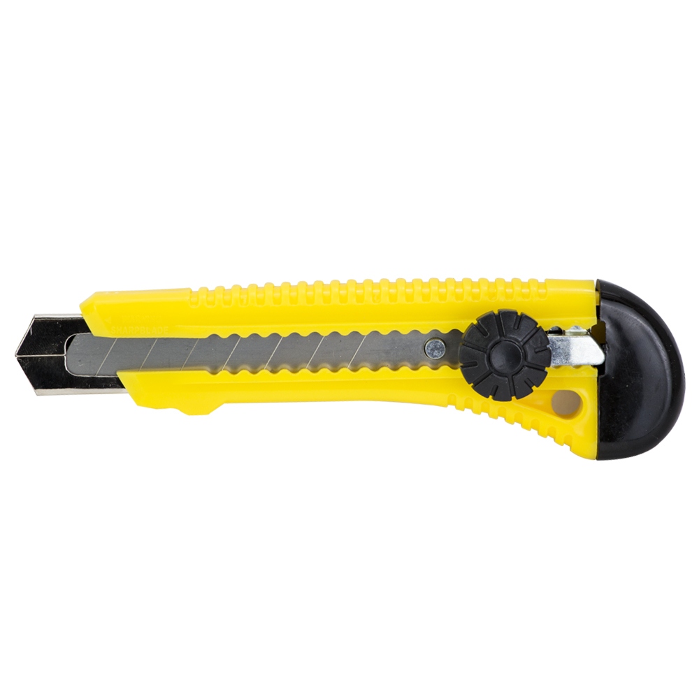 Ніж будівельний Sigma пластиковий корпус лезо 18 мм гвинтовий замок