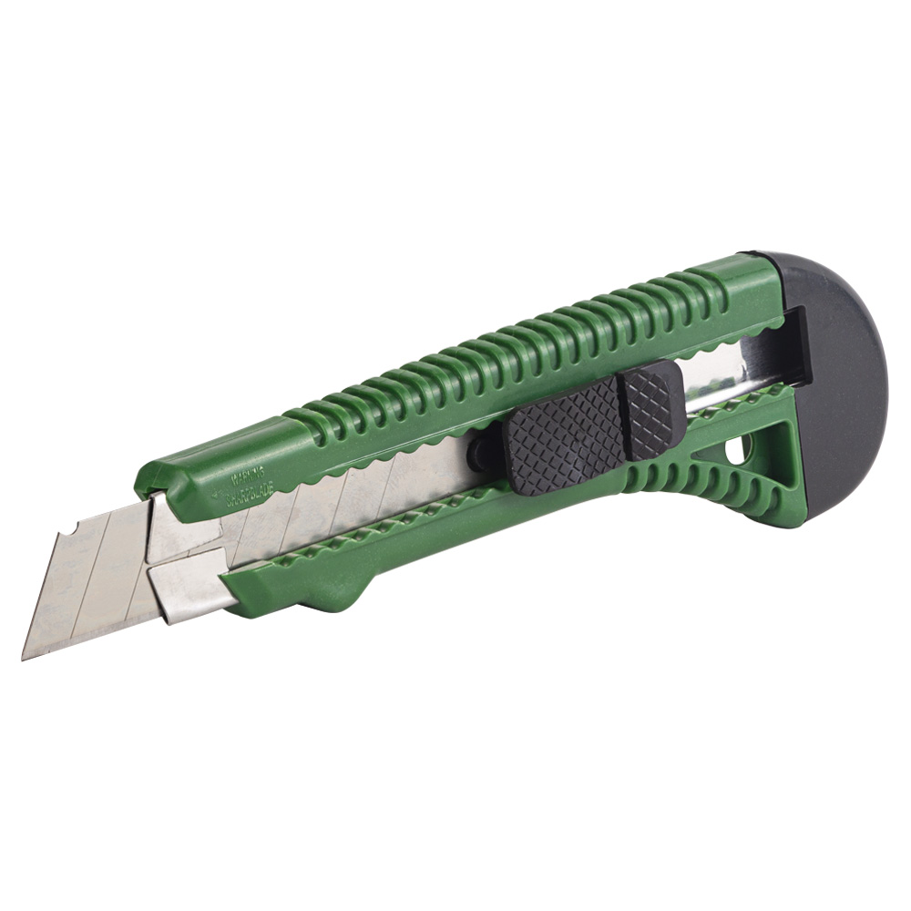 Ніж сегментний Grad лезо 18 мм корпус пластиковий автоматичний замок посилений