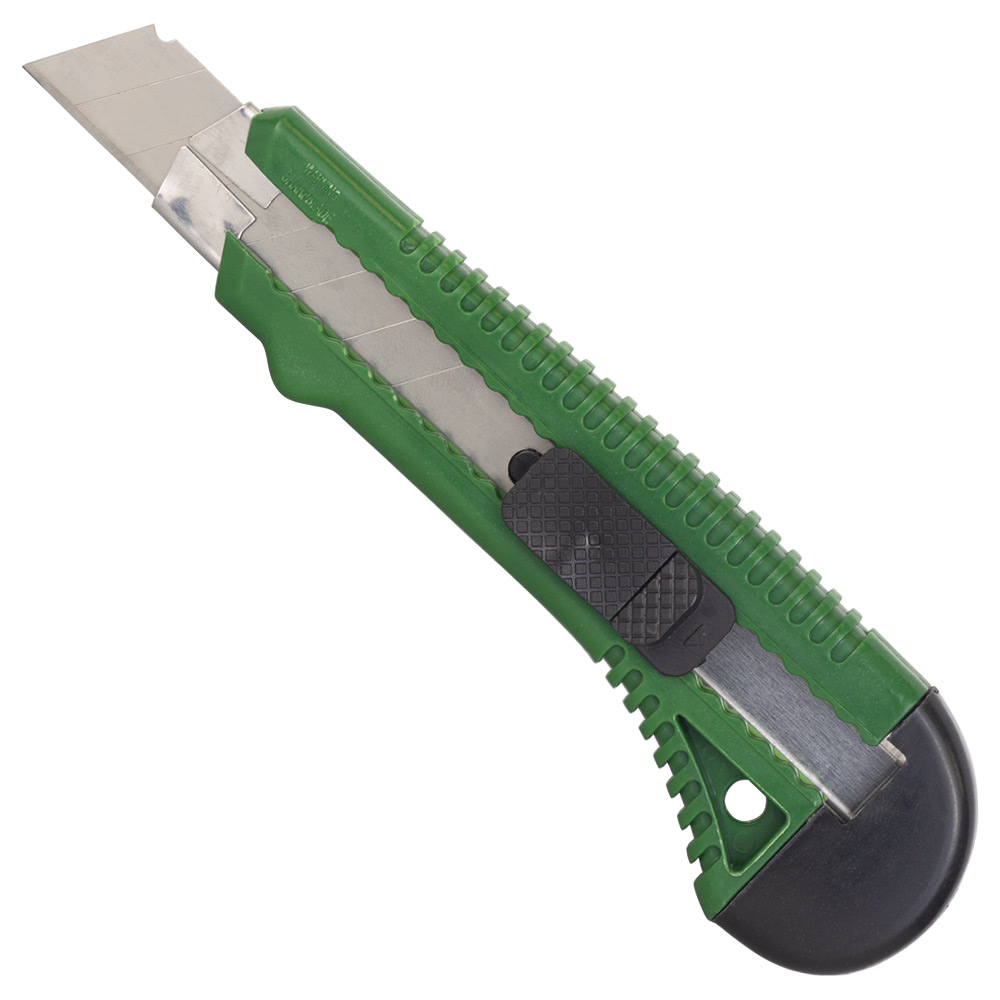 Ніж сегментний Grad лезо 18 мм корпус пластиковий автоматичний замок посилений