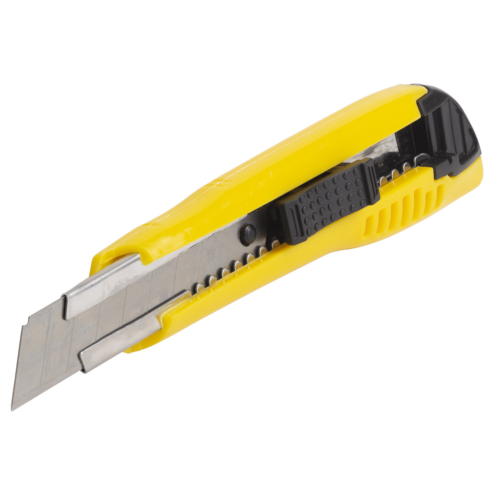 Ніж сегментний Sigma лезо 18 мм корпус пластиковий автоматичний замок