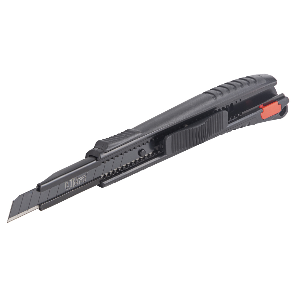 Ніж сегментний Ultro лезо 9 мм корпус ABS/TPR автоматичний замок