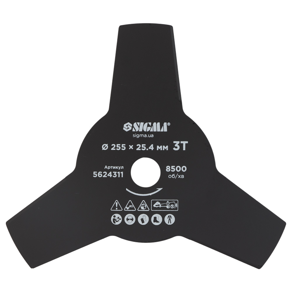 Ніж Sigma для тримера Ø255 x 25.4 мм 3Т