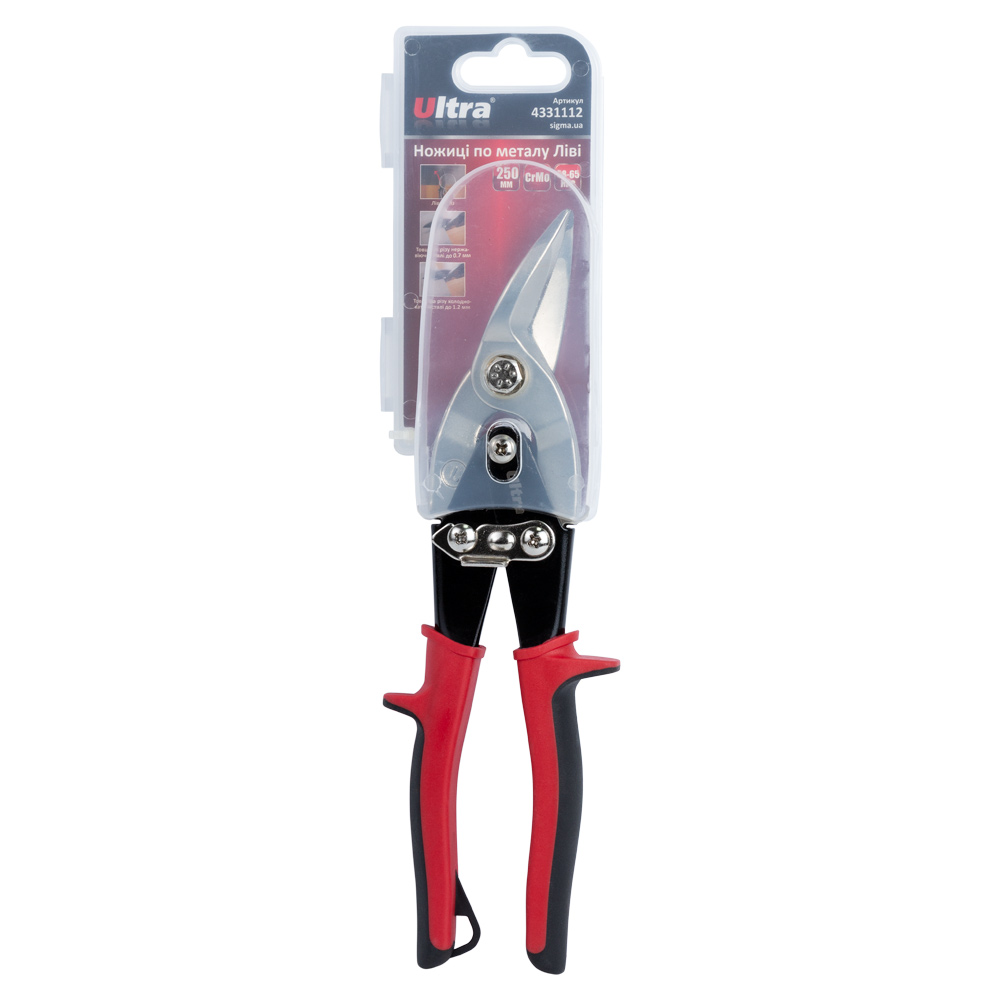Ножиці по металу ліві Ultra CrMo 250 мм
