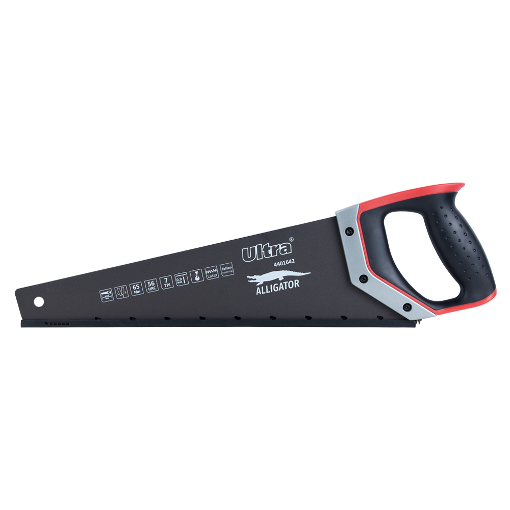 Ножівка по мокрому дереву Ultra Aligator 7TPI з тефлоновим покриттям 400 мм з чохлом