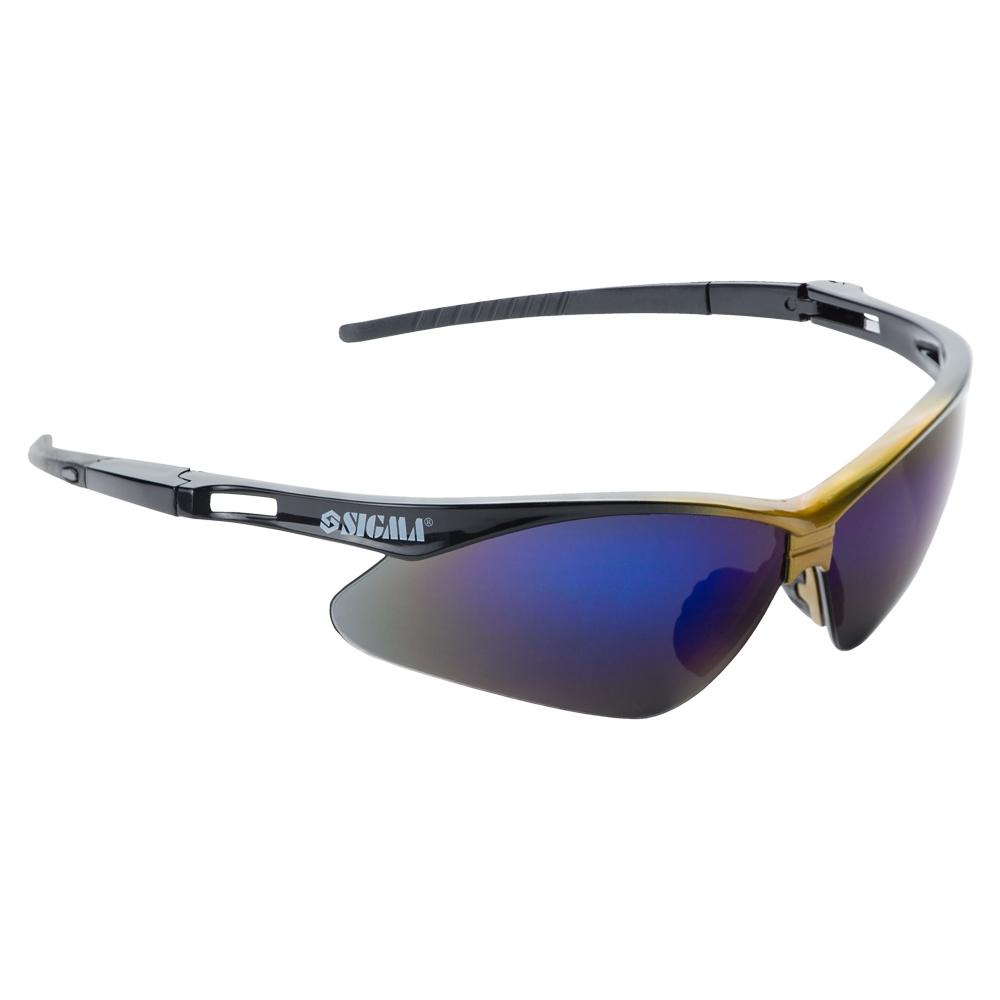 Окуляри захисні Sigma Magnetic (синє дзеркало із золотом)