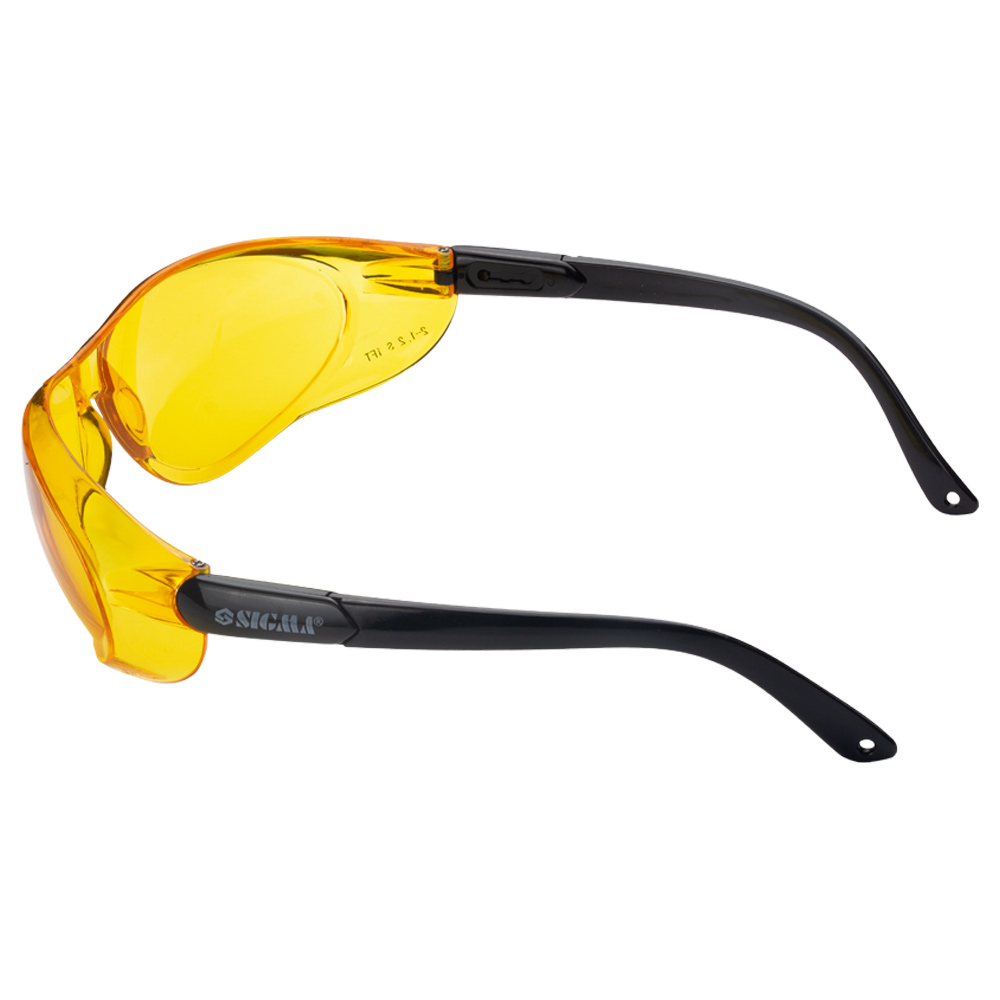 Окуляри захисні Sigma Python anti-scratch (бурштин)