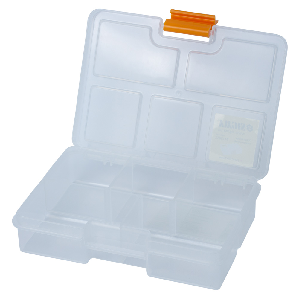 Органайзер Sigma пластиковий (прозорий) 135 x 100 x 30 мм