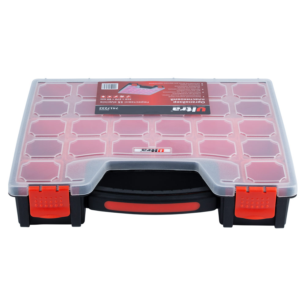 Органайзер Ultra пластиковий переставні 15 відсіків 310 x 270 x 60 мм