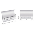 Панель змиву для унітаза Qtap Nest (QT0111M08381CRM)