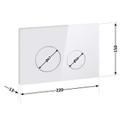 Панель змиву для унітаза Qtap Nest (QT0111M11110W)