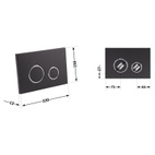 Панель змиву для унітаза Qtap Nest (QT0111M11V1146MB)