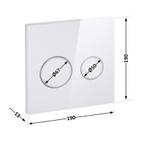 Панель змиву для унітаза Qtap Nest Uni (QT0211P01V1176W)