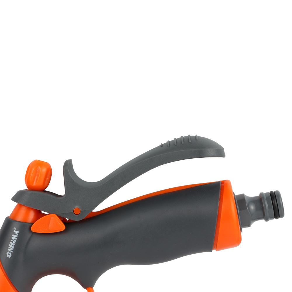 Пістолет розпилювач Flora 2-х режимний (ABS + TPR) сірий