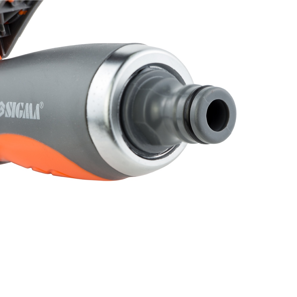 Пістолет-розпилювач Flora 6-ти режимний (ABS + TPR) помаранчево-чорний