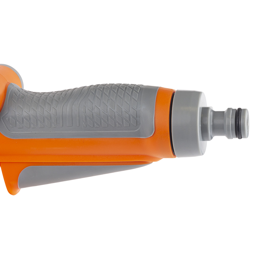 Пистолет-распылитель Flora 6-ти режимный (ABS+TPR) оранжево-серый