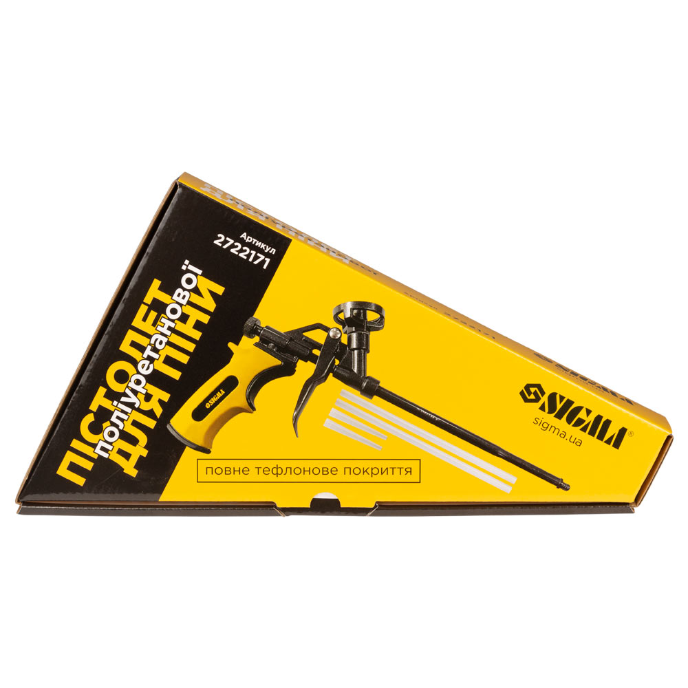 Пістолет Sigma для поліуретанової піни повне тефлонове покриття