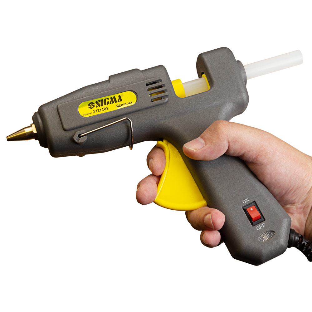 Пістолет термоклейовий Sigma з вимикачем Ø11.2 мм 100(150) Вт