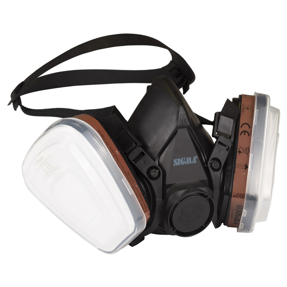 Півмаска Sigma Defender Eco з фільтрами А1