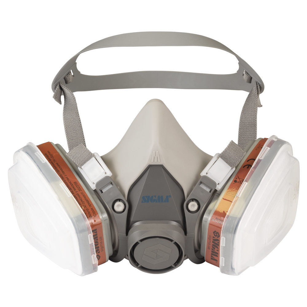 Півмаска Sigma Defender Pro з фільтрами А1