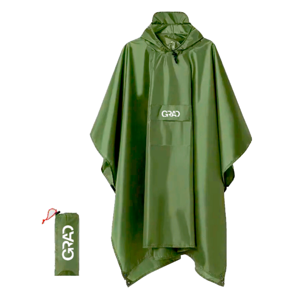 Плащ-пончо від дощу Grad Adventure оливковий