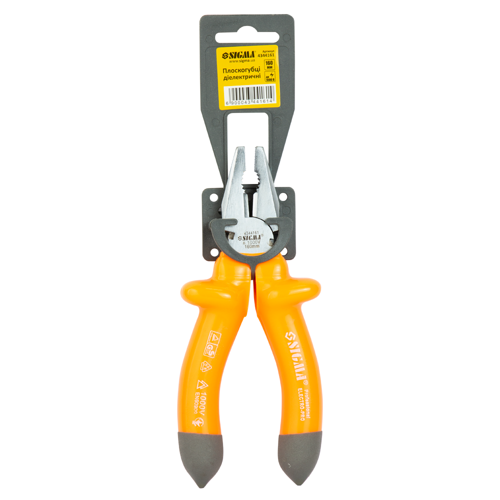 Плоскогубці Sigma 1000В діелектричні 160 мм
