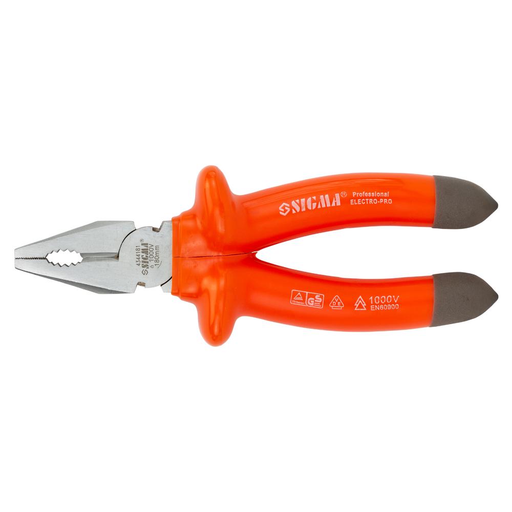 Плоскогубці Sigma 1000В діелектричні 180 мм