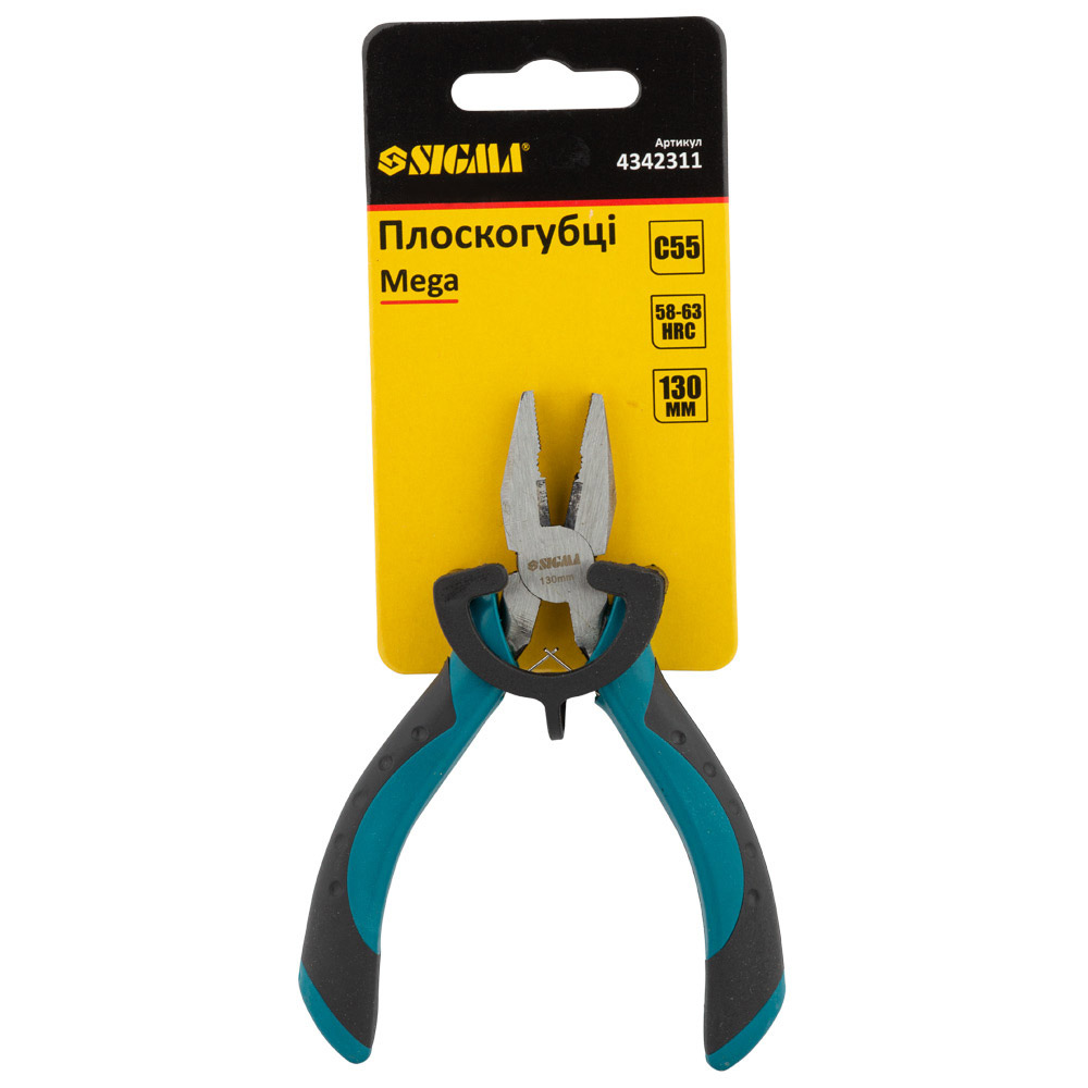 Плоскогубці Sigma Mega 130 мм