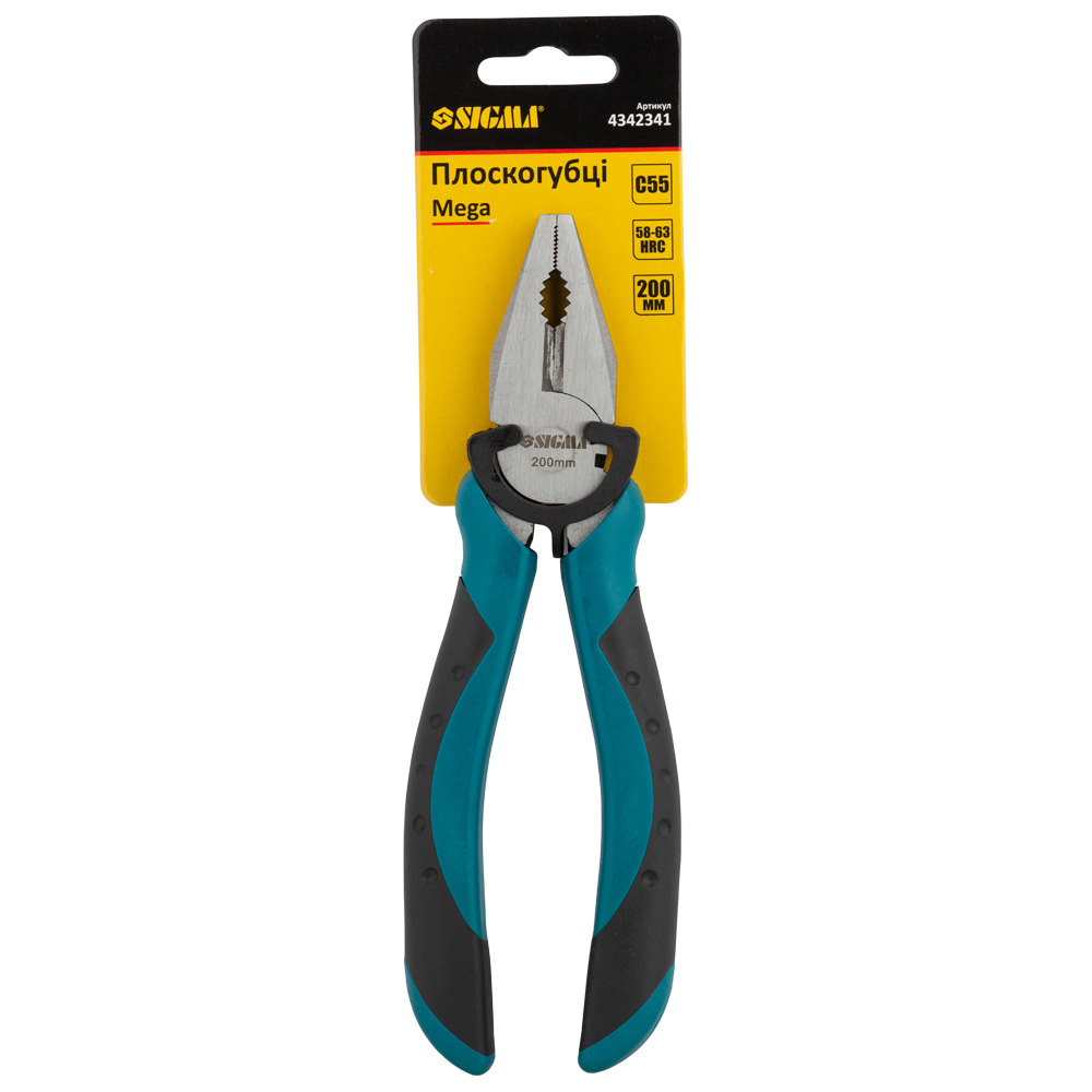 Плоскогубці Sigma Mega 200 мм
