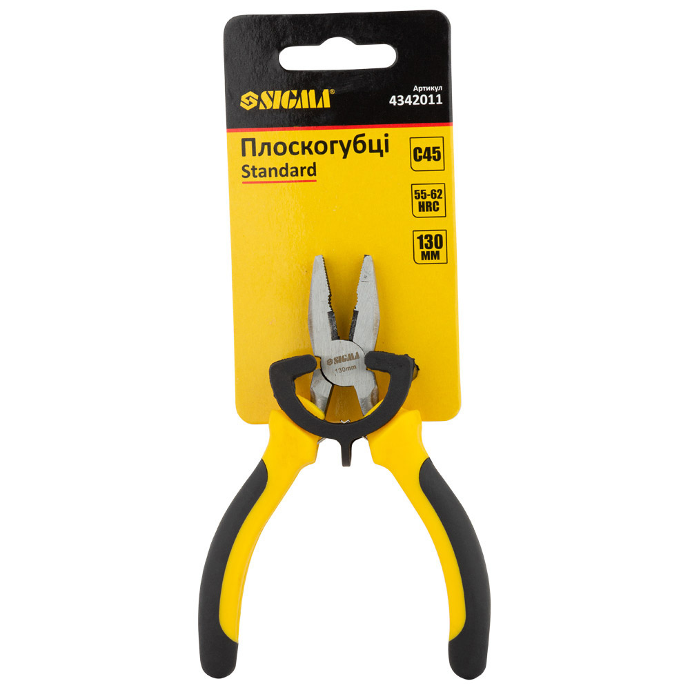 Плоскогубці Sigma Standard 130 мм