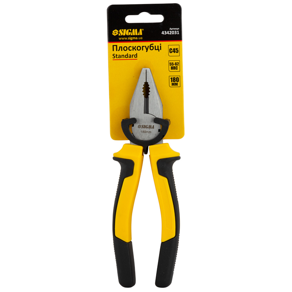 Плоскогубці Sigma Standard 180 мм