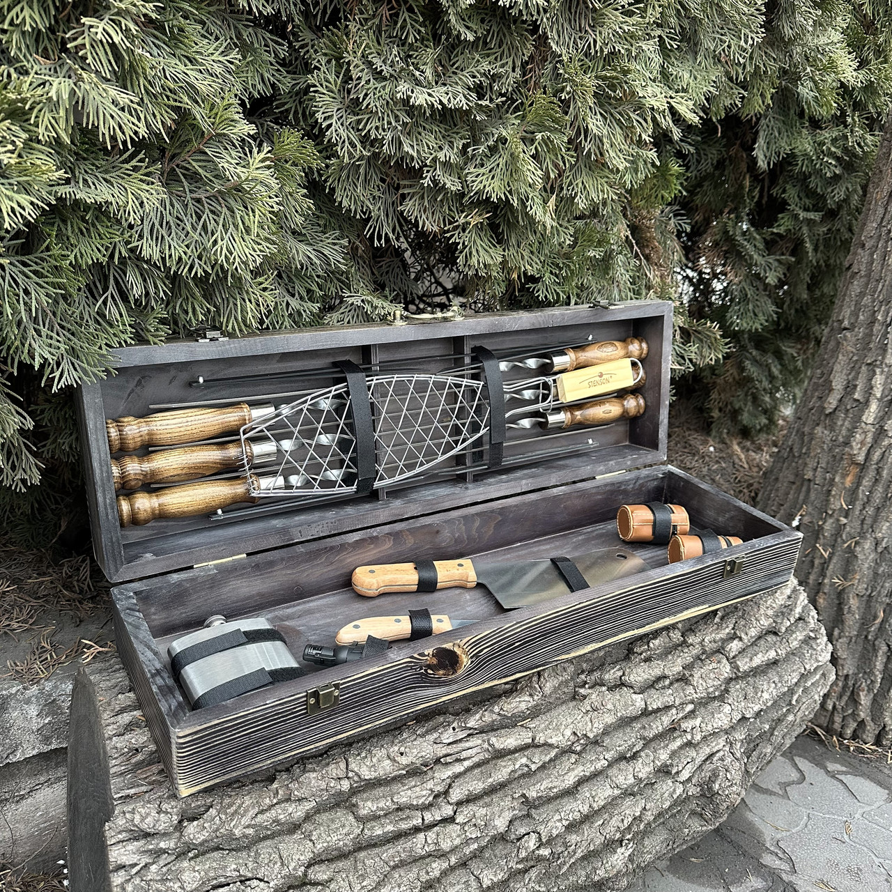 Подарунковий набір Mzavod Майстер BBQ темна текстура