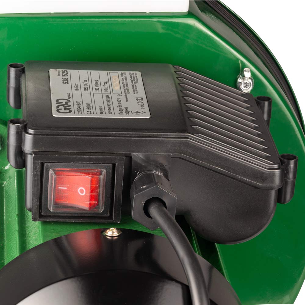 Подрібнювач зерна Grad 2.5кВт до 230 кг/год (зернові, качани)