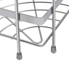 Полиця кутова Lidz Oreo 0606 3 ярусна Chrome (LDORE0606CRM32484)