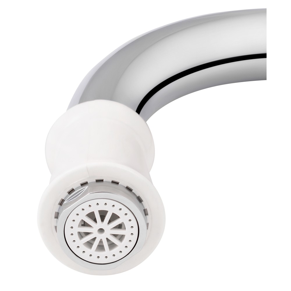 Проточный кран-водонагреватель кухонный для кухни Lidz Warm 058 White / Chrome (LDWAR058WCR24985)