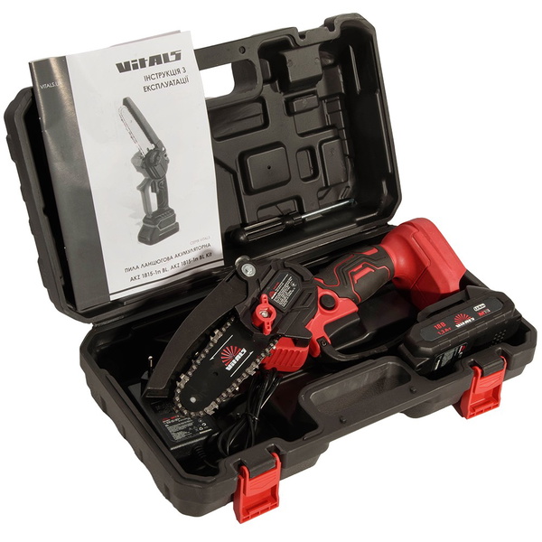 Пила цепная аккумуляторная Vitals AKZ 1810-1n Kit