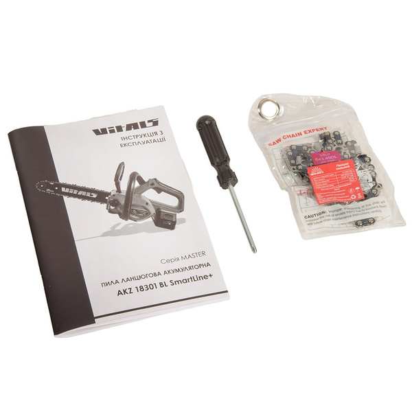 Пила цепная аккумуляторная Vitals Master AKZ 18301 BL SmartLine+ (без аккумулятора и ЗУ)