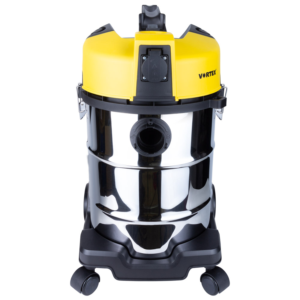 Пылесос Vortex строительный 1400Вт 3.2 м 3 м³/мин 22КПа нержавеющий бак 30 л