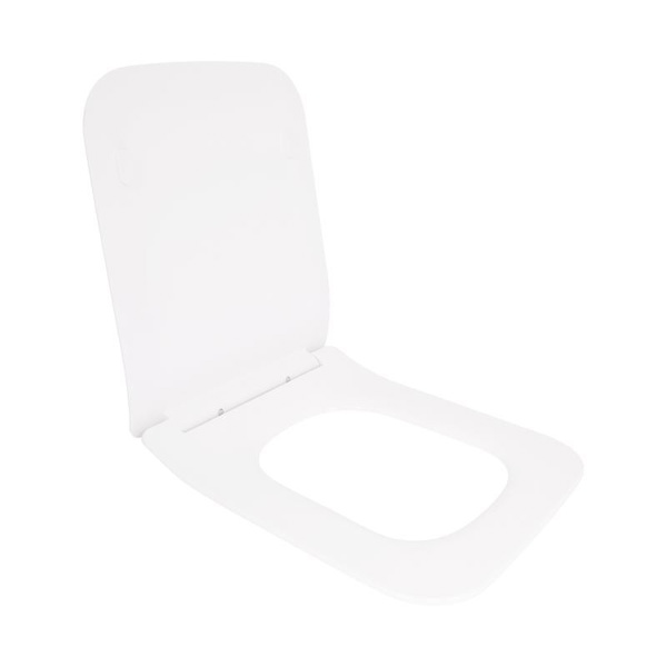 Сиденье для унитаза Qtap (Crow 640) 460 x 350 x 47 мм, White, с микролифтом, Slim Duroplast, Quick Release (QTSC179W48700)