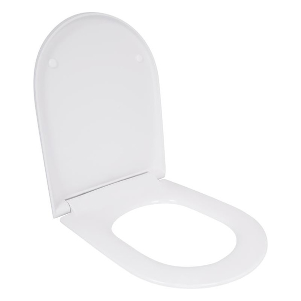 Сиденье для унитаза Qtap (Robin 520, Scorpio 520) 465 x 363 x 60 мм, White, с микролифтом, Slim Duroplast, MagLock (QTSC179W48916)