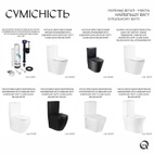 Комплект арматури для бачка унітаза Qtap WDI із подвійною круглою кнопкою змиву 5,6 см і клапаном нижнього подавання води, 3/6L CHR