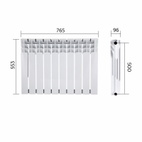 Радиатор биметаллический Thermo Alliance Bi-Ferrum 500/96
