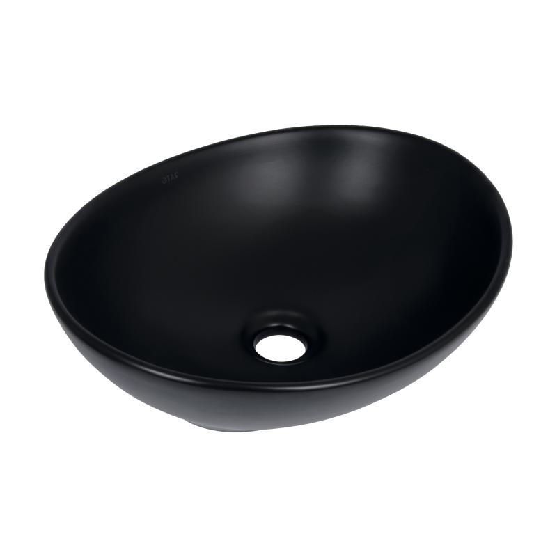 Раковина-чаша Qtap Dove 415x340x140 Matt black (QT06116062AMB)