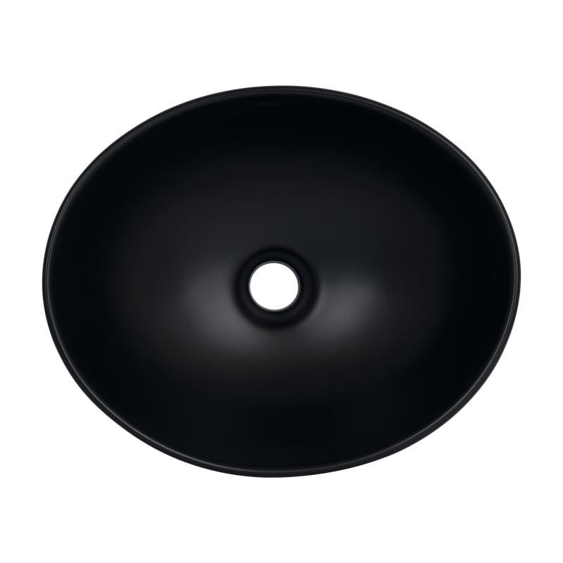 Раковина-чаша Qtap Dove 415x340x140 Matt black (QT06116062AMB)