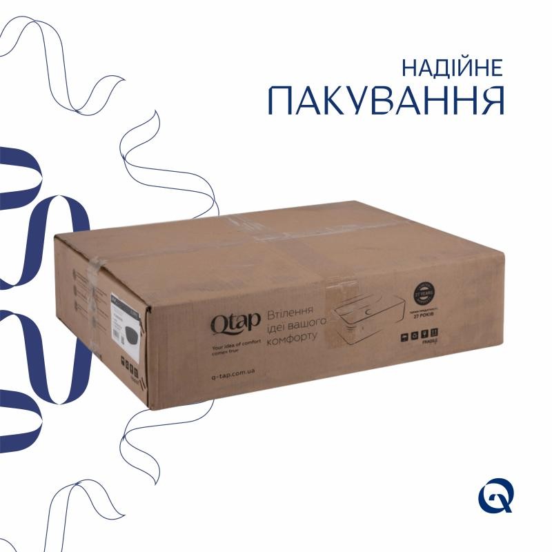 Раковина-чаша Qtap Scorpio 500x380x120 Matt black (QT146533MB)