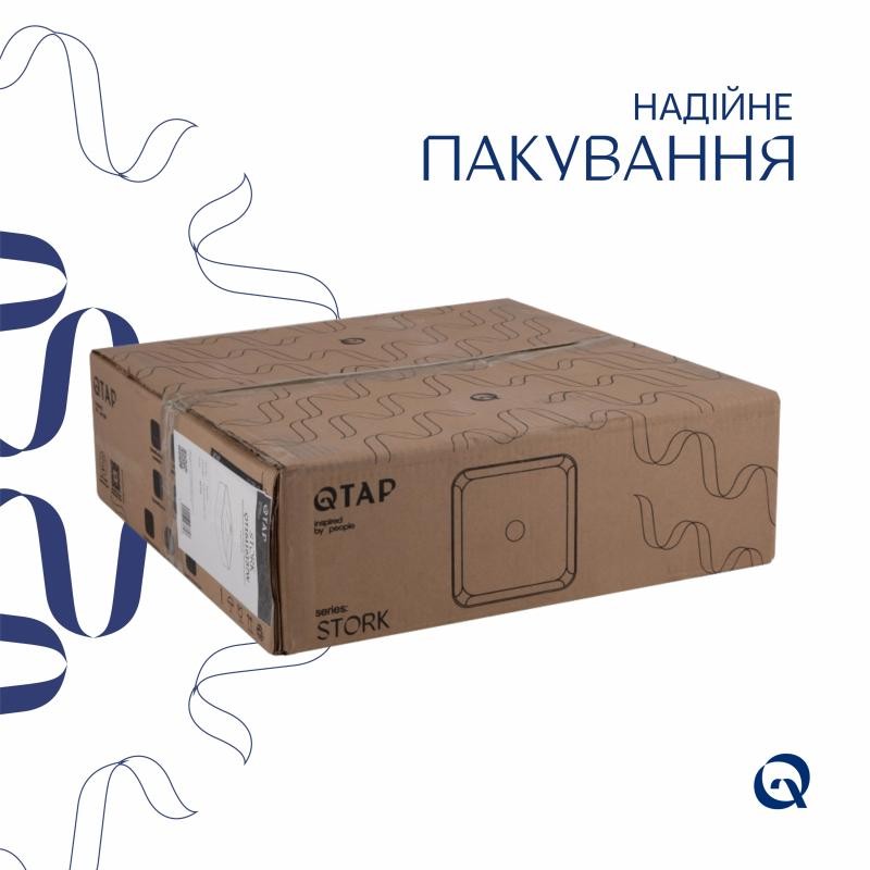 Раковина-чаша Qtap Stork 430 x 430 x 125 White (QT15116137W)