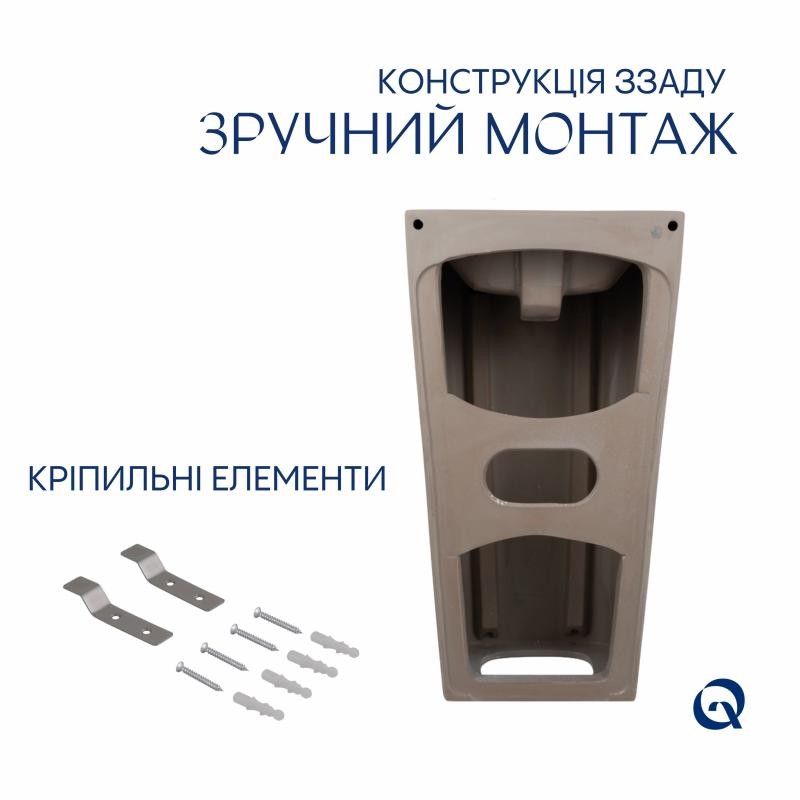 Раковина для підлоги моноблок Qtap Tern 440х380х830mm White (QT1711G302WN)