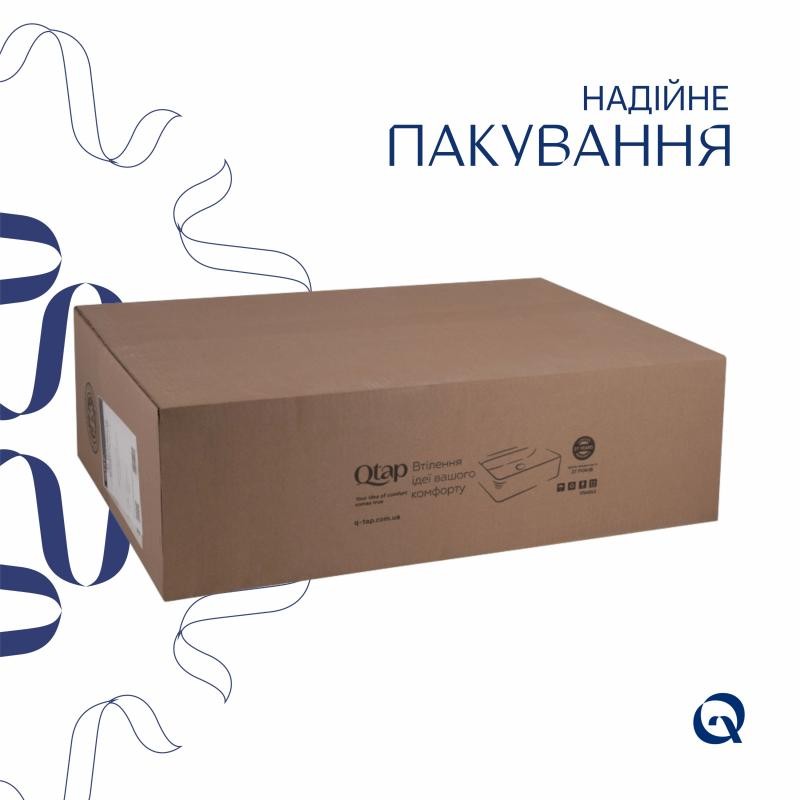 Раковина Qtap Albatross 620 x 460 x 180 White без донного клапана (QT01113060CW1)