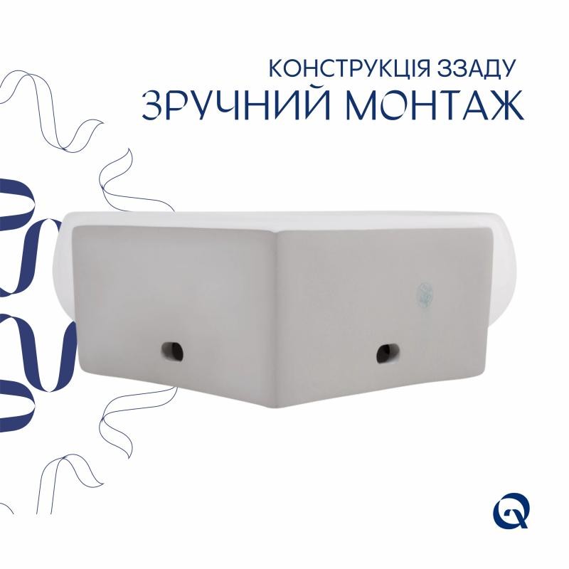 Раковина Qtap Leo 380 x 360 x 130 White (QT11115010WN)