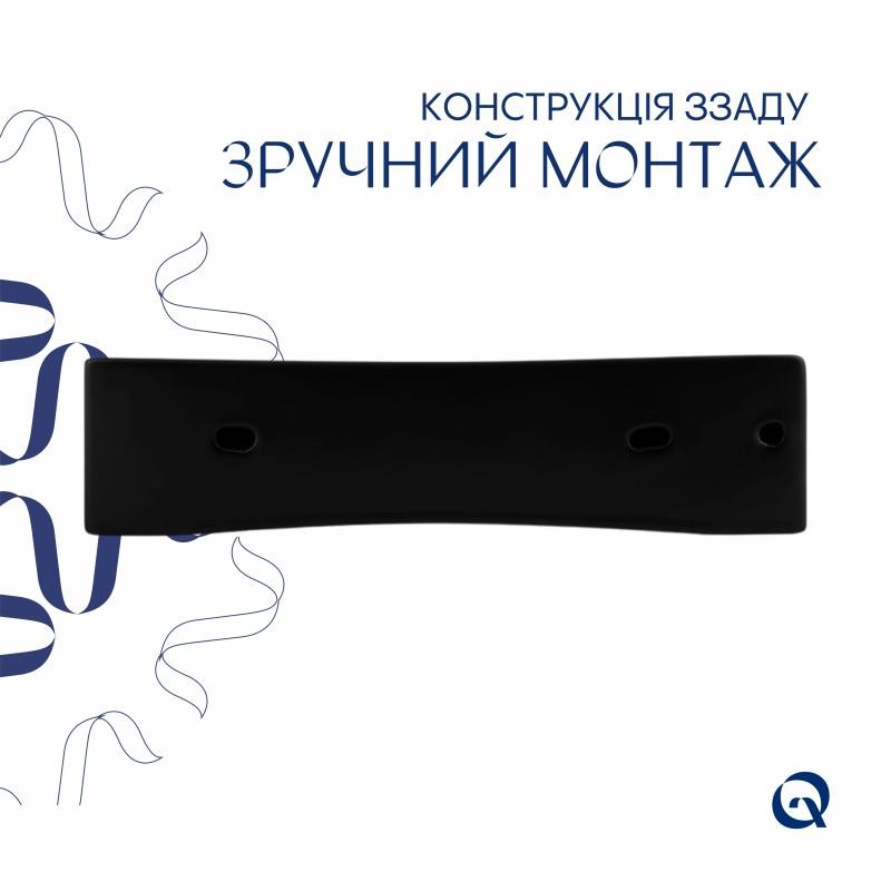 Раковина Qtap Nando LT 500 х 420 х 130 Matt black (QT12116146AMB)