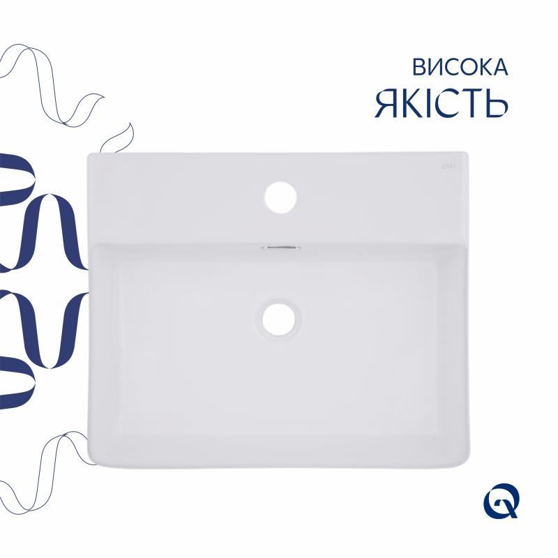 Раковина Qtap Nando LT 500х420х130 White (QT12116146AW)
